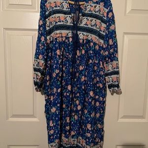 Size large cotton dress or coverup long length